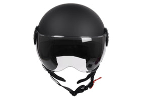 Motorrad Jethelm schwarz matt Gr. 55/56
