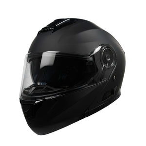 Motorrad Klapphelm schwarz matt Gr. 59/60