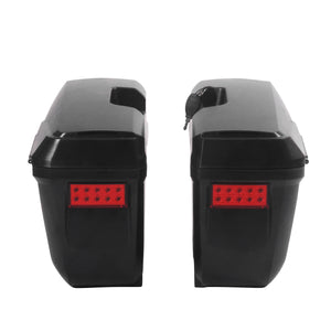Motorrad Seitenkoffer 2er Set 23L schwarz