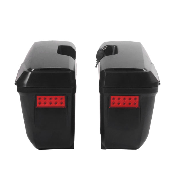 Motorrad Seitenkoffer 2er Set 23L schwarz