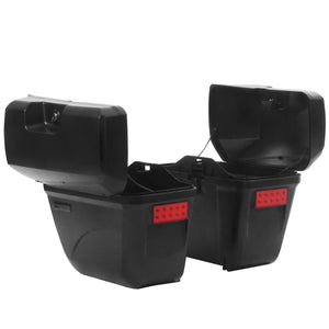 Motorrad Seitenkoffer 2er Set 23L schwarz