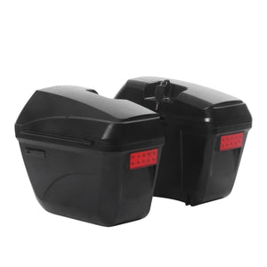 Motorrad Seitenkoffer 2er Set 23L schwarz
