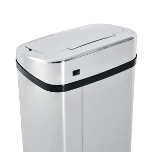 Poubelle automatique avec capteur infrarouge, 50 L, argent