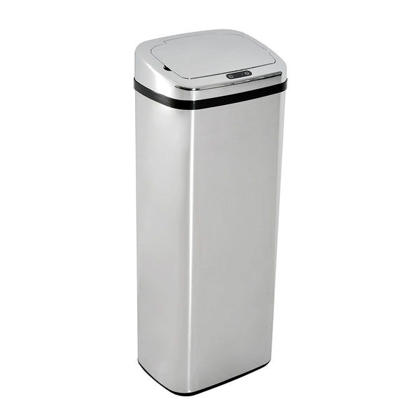 Poubelle automatique avec capteur infrarouge, 50 L, argent