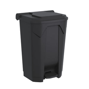 Mülltonne 80L mit Deckel schwarz