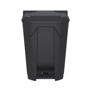Mülltonne 80L mit Deckel schwarz