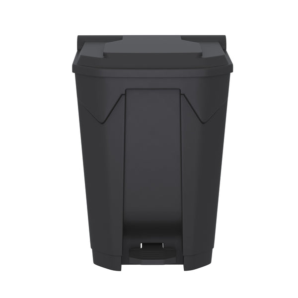 Mülltonne 80L mit Deckel schwarz