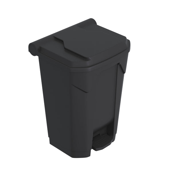 Mülltonne 80L mit Deckel schwarz