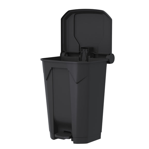 Mülltonne 80L mit Deckel schwarz