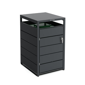 Mülltonnenbox Stahl 1 Fach 240L anthrazit
