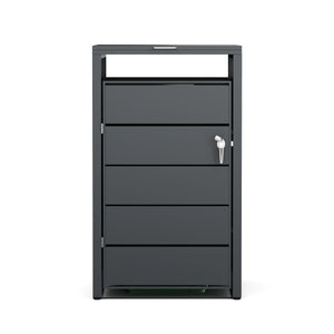 Mülltonnenbox Stahl 1 Fach 240L anthrazit