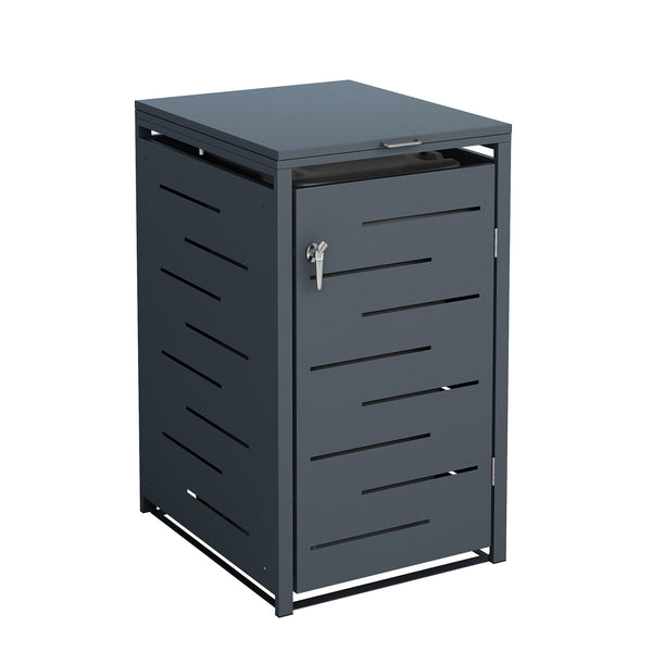 Boîte de rangement pour poubelle anthracite de 240 L