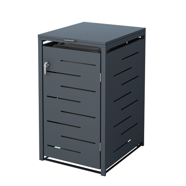 Boîte de rangement pour poubelle anthracite de 240 L