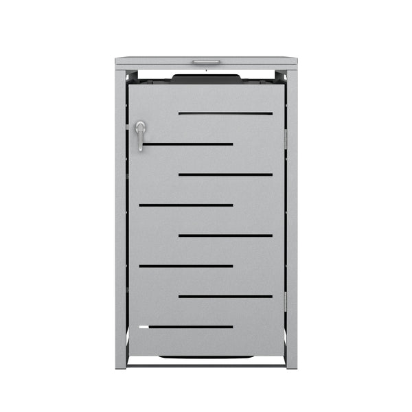 Boîte de rangement argentée de 240 L