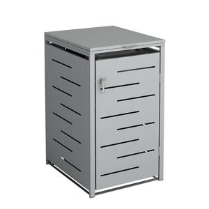 Boîte de rangement argentée de 240 L
