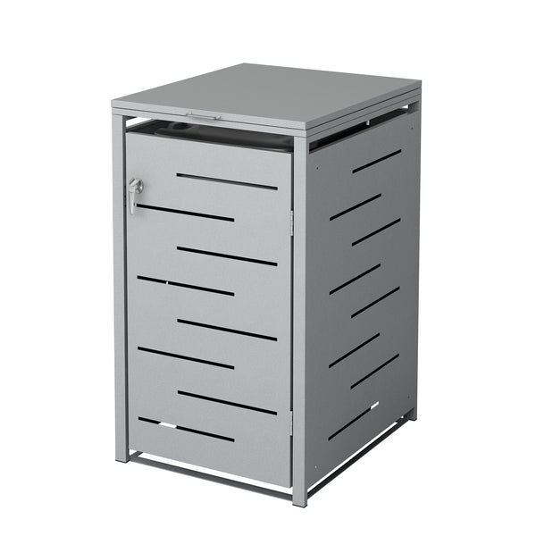 Boîte de rangement argentée de 240 L