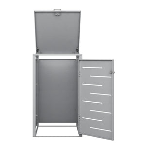 Boîte de rangement argentée de 240 L