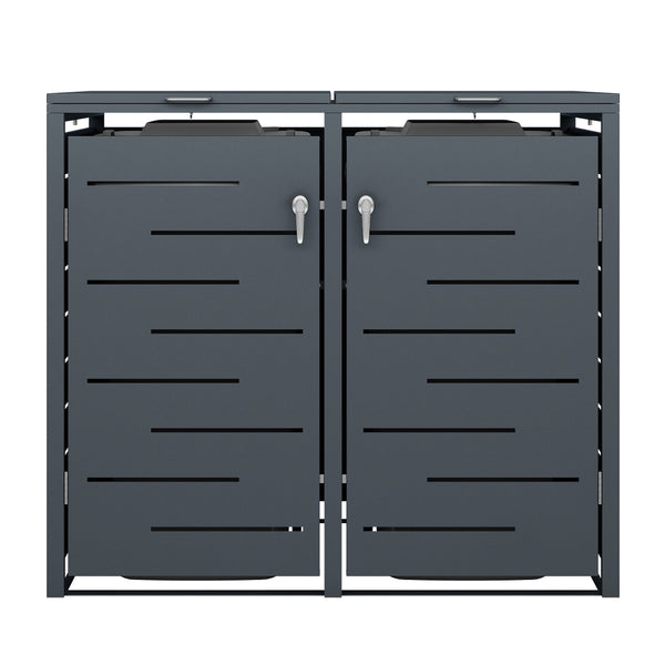 Poubelle anthracite de 480 L