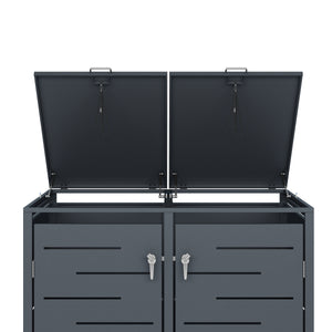 Poubelle anthracite de 480 L
