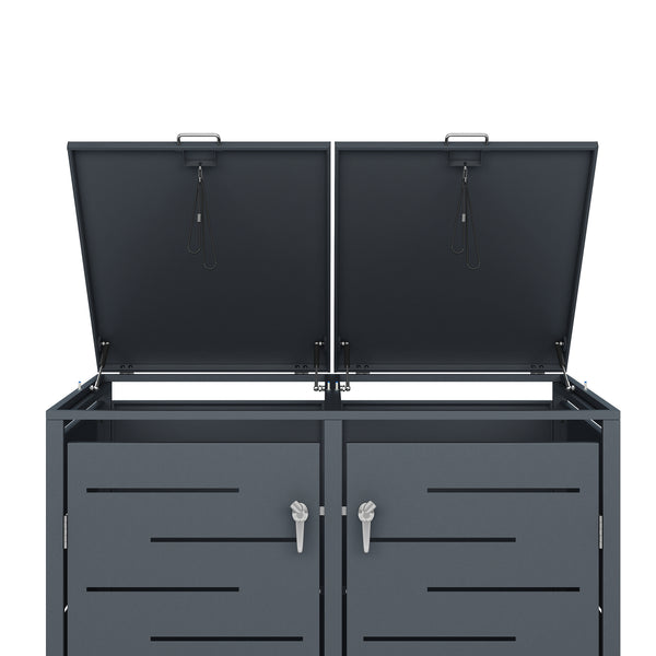Poubelle anthracite de 480 L
