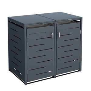 Poubelle anthracite de 480 L