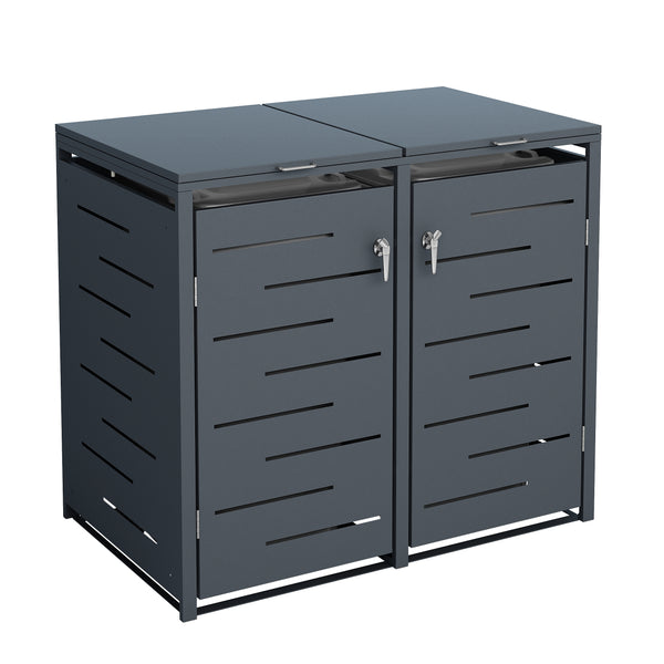 Poubelle anthracite de 480 L