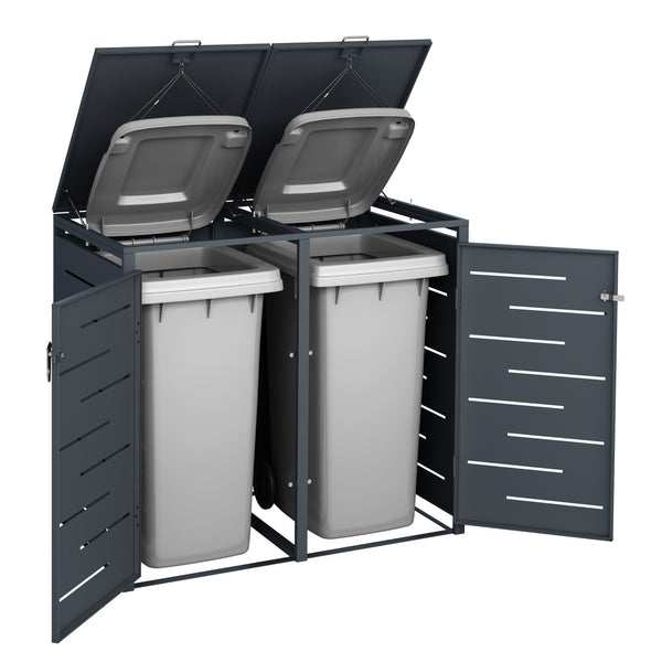 Poubelle anthracite de 480 L