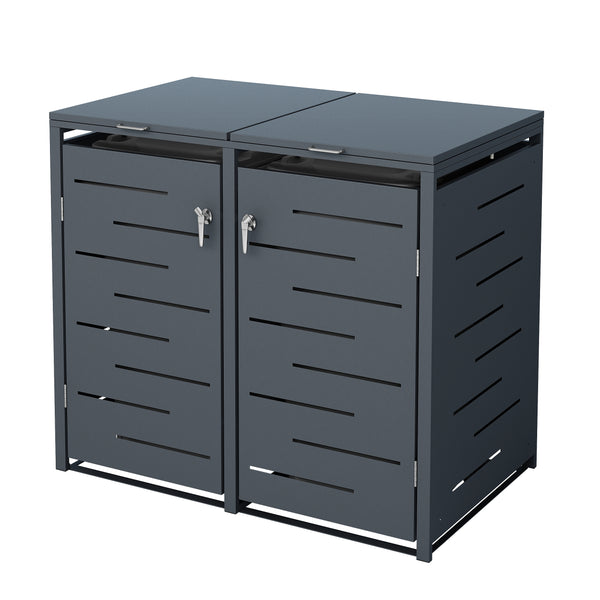 Poubelle anthracite de 480 L