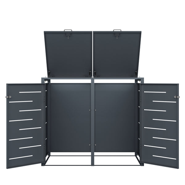 Poubelle anthracite de 480 L