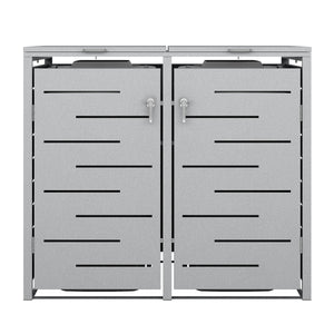 Boîte de rangement argentée de 480 L