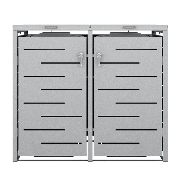 Boîte de rangement argentée de 480 L