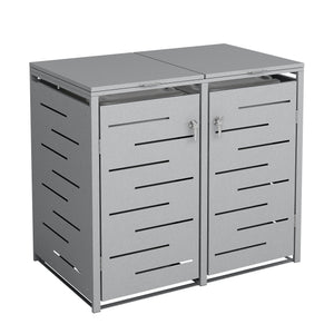 Boîte de rangement argentée de 480 L