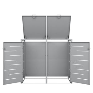 Boîte de rangement argentée de 480 L