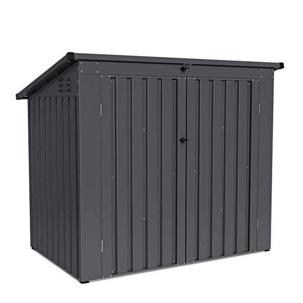 Abri de rangement pour poubelles 480L anthracite