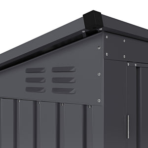 Abri de rangement pour poubelles 480L anthracite
