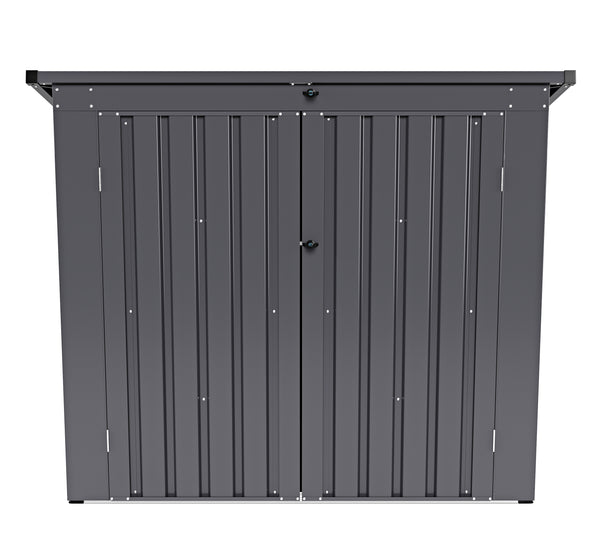 Abri de rangement pour poubelles 480L anthracite