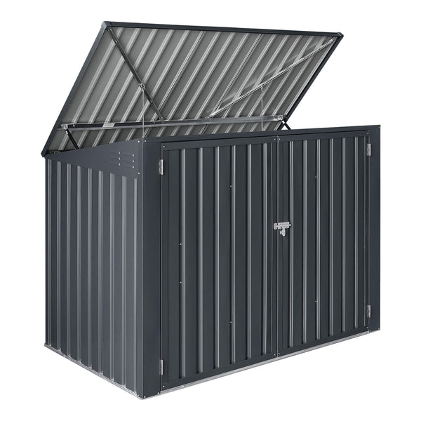 Contenitore portaoggetti Grebin per 2 contenitori, 173 x 101 cm, grigio scuro 