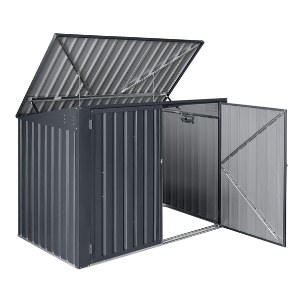 Contenitore portaoggetti Grebin per 2 contenitori, 173 x 101 cm, grigio scuro 