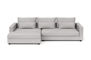 Ecksofa NAEL links hellgrau