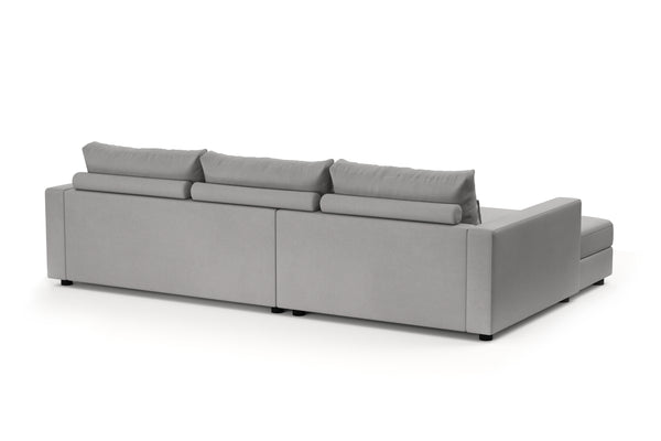 Ecksofa NAEL links hellgrau