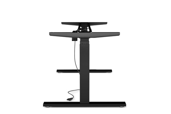 Table frame for standing desk, black, 160-180 cm