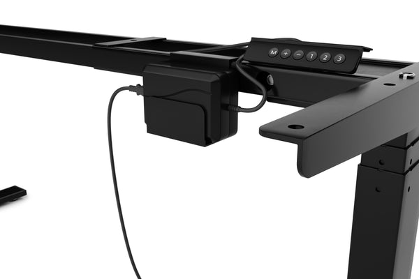 Table frame for standing desk, black, 160-180 cm