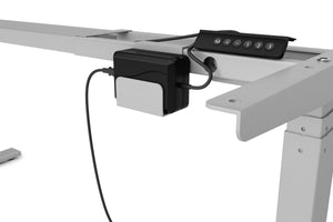 Cadre de table pour bureau assis-debout, gris, 160-180 cm