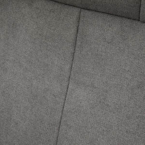 Relaxsessel mit Fusshocker verstellbare Rückenlehne Schaumstoff Dunkelgrau