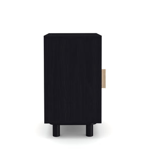 Nachttisch ALDO 40 x 58 cm natur/schwarz