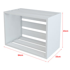 Tavolino Rønde 43x64x33cm Bianco