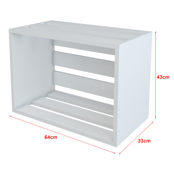 Tavolino Rønde 43x64x33cm Bianco