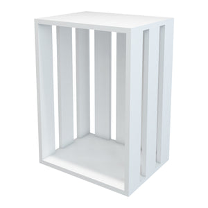 Tavolino Rønde 43x64x33cm Bianco