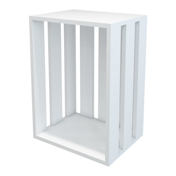 Tavolino Rønde 43x64x33cm Bianco