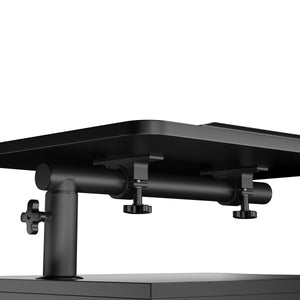 Nachttisch EIRA mit verstellbarer Tischplatte 50 x 90 cm schwarz